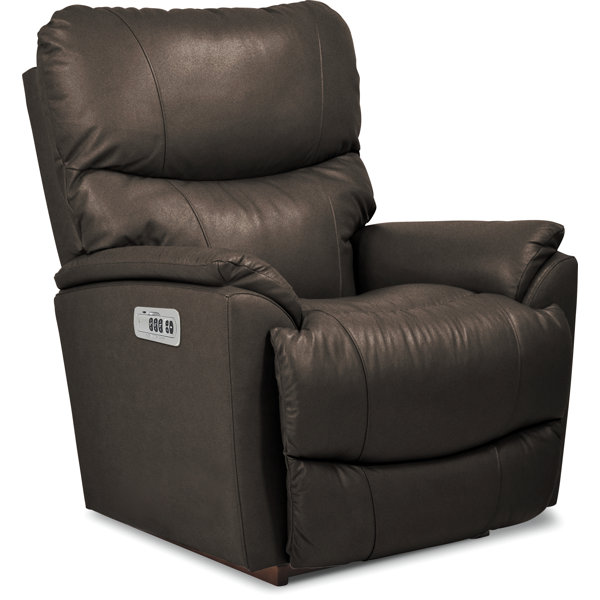 LaZBoy Trouper Leather Match Power Rocking Recliner with Power Headrest Wayfair